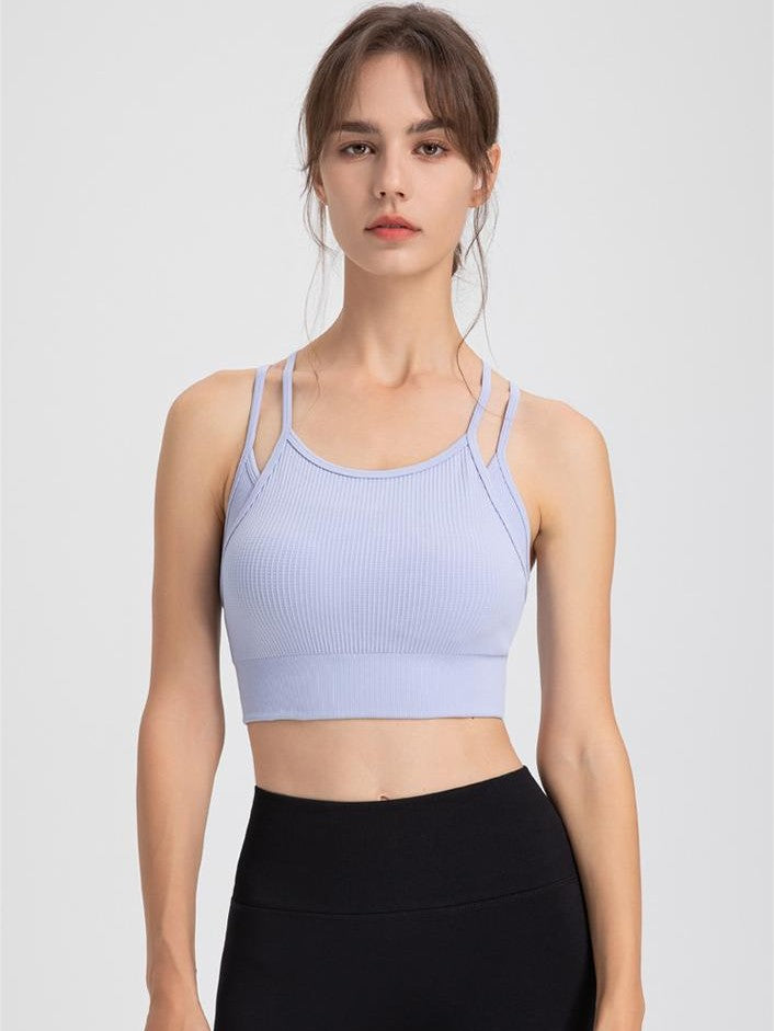 Spaghetti Strap Beauty Back Sports Bra