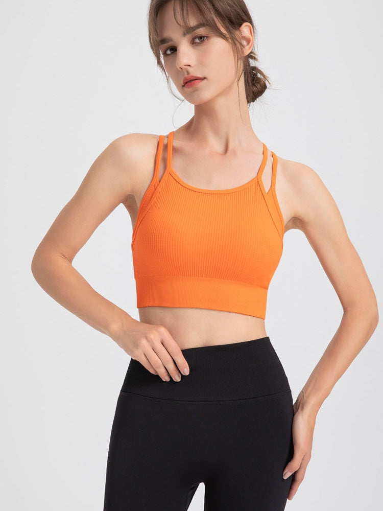 Spaghetti Strap Beauty Back Sports Bra