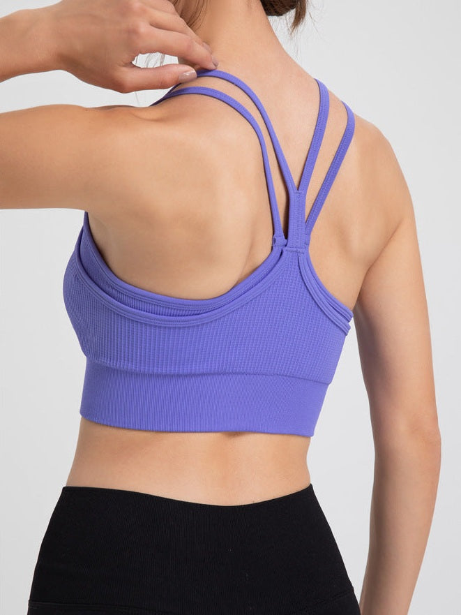 Spaghetti Strap Beauty Back Sports Bra