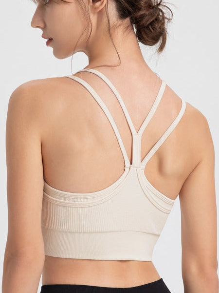 Spaghetti Strap Beauty Back Sports Bra
