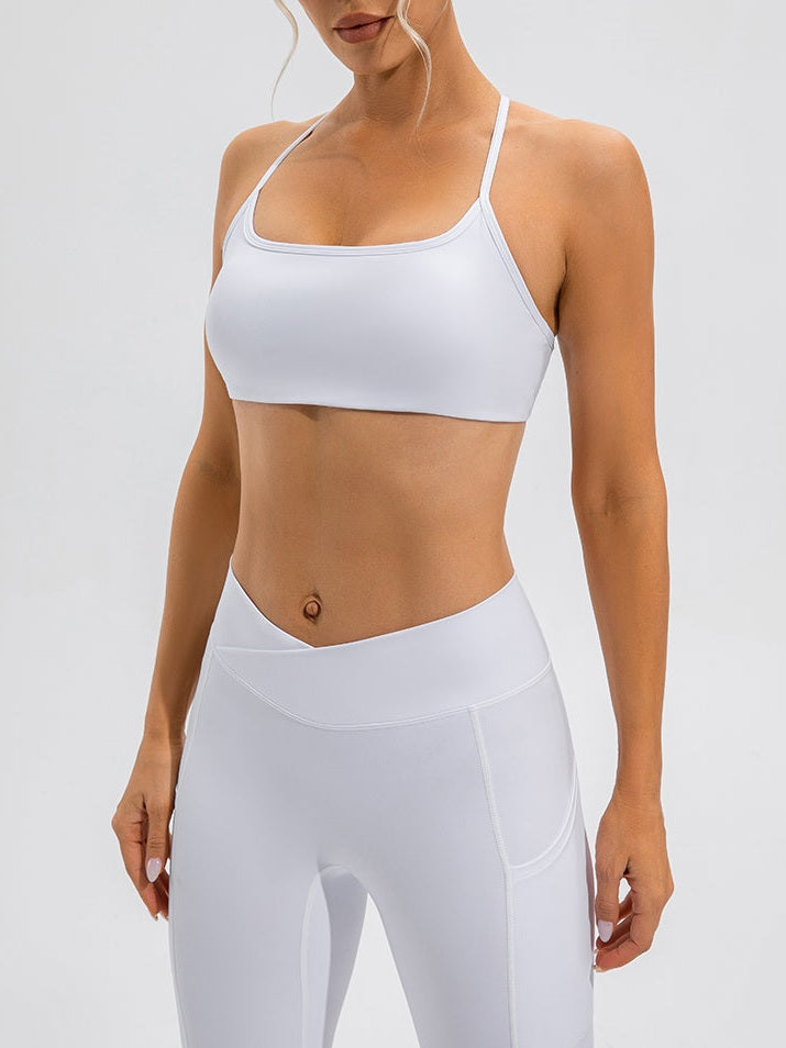 Push-Up-Sport-BH mit gekreuzten Trägern