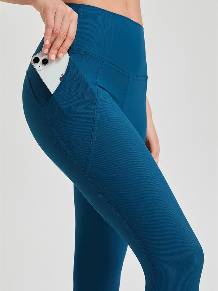 Yoga-Leggings mit hohem Bund