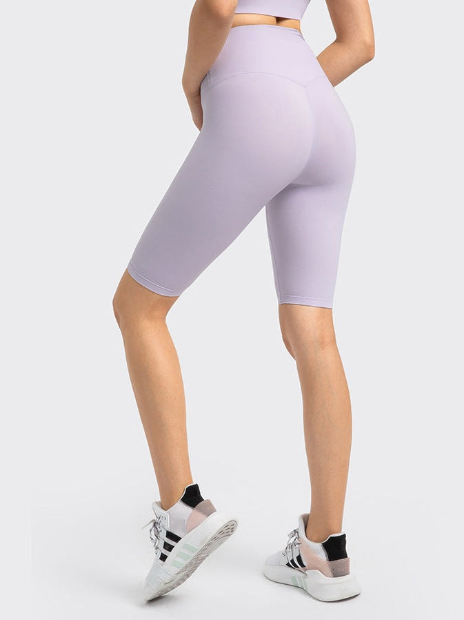 Yoga-Shorts mit hohem Bund