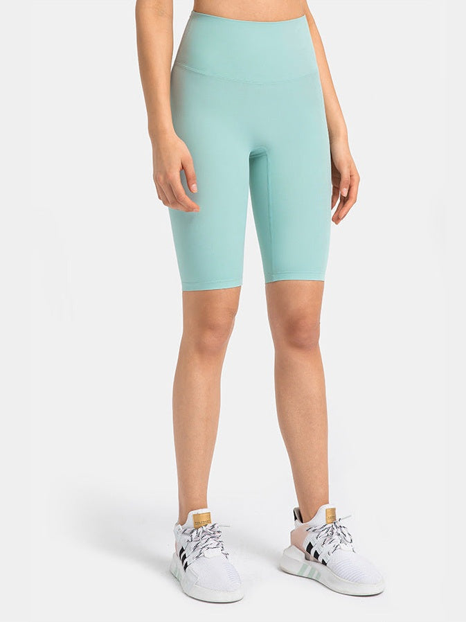 Yoga-Shorts mit hohem Bund