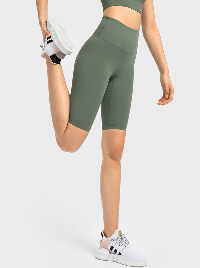 Yoga-Shorts mit hohem Bund