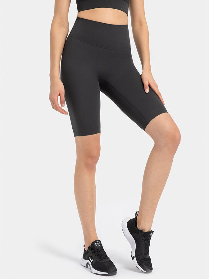 Yoga-Shorts mit hohem Bund