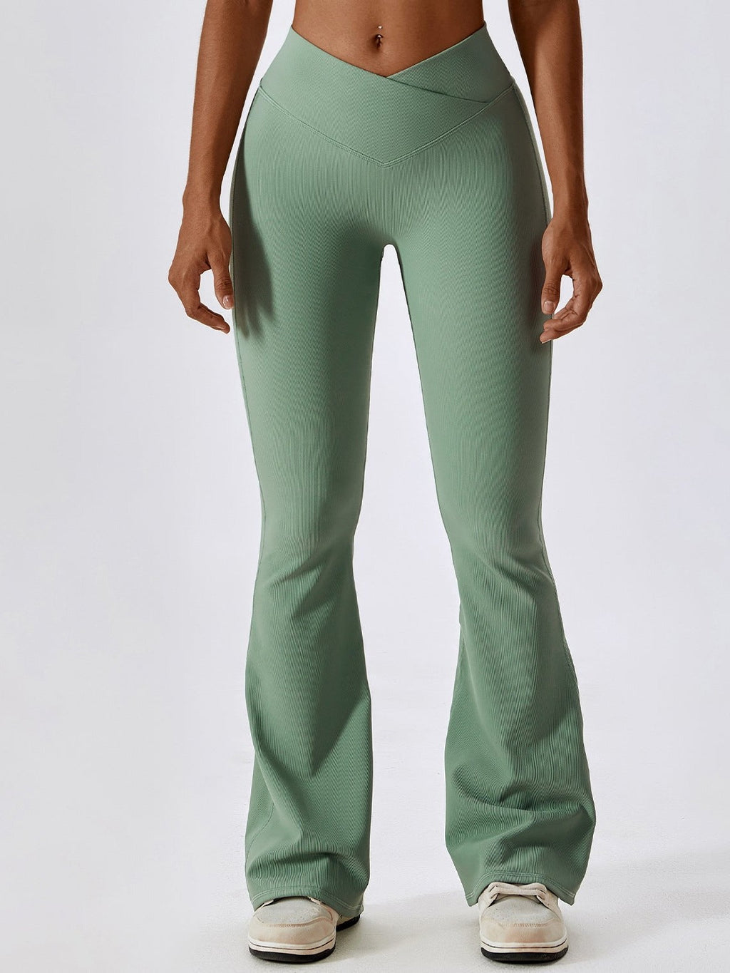 High-Waist Yoga Bell-Bottom Pants