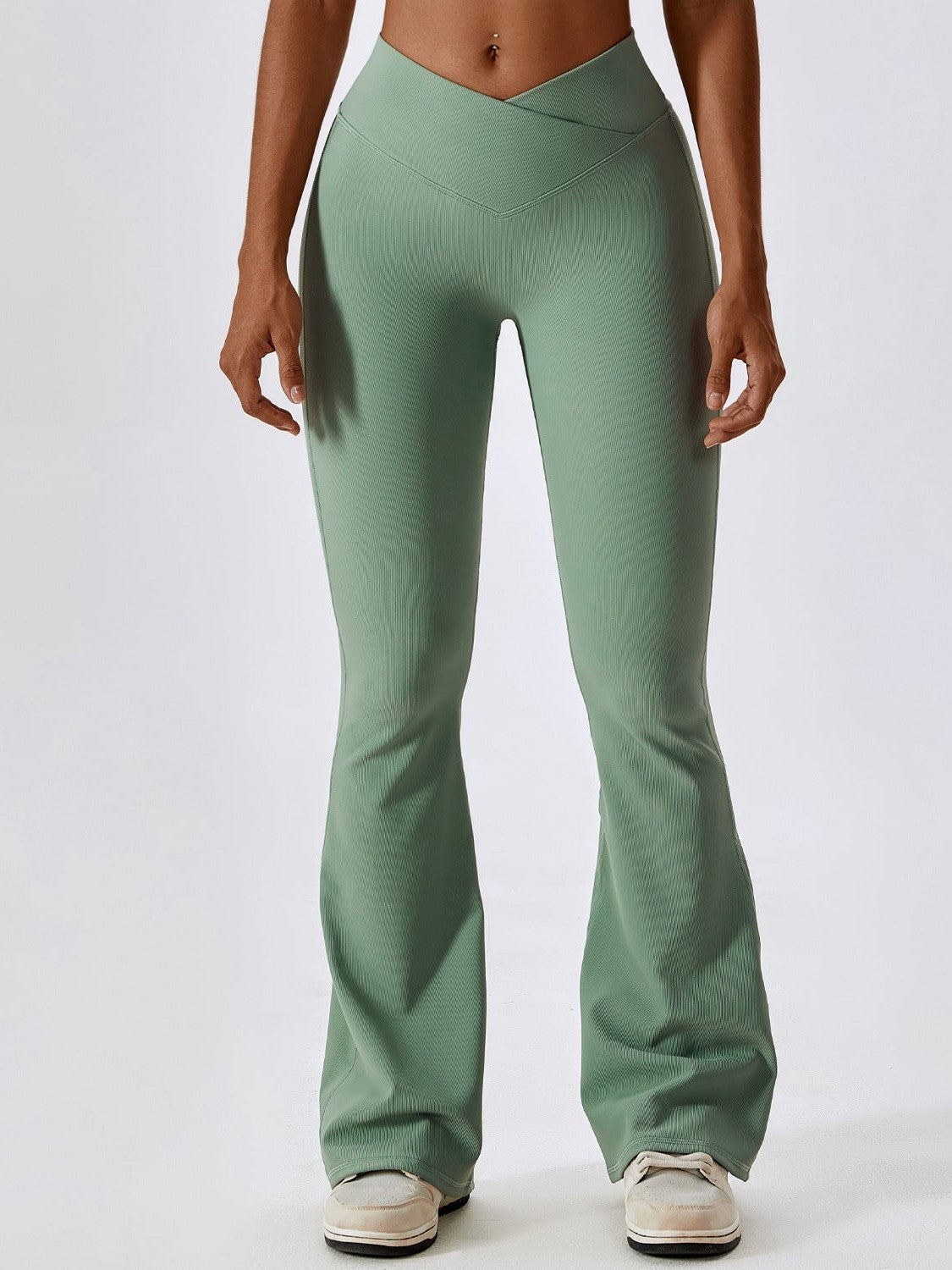 High-Waist Yoga Bell-Bottom Pants