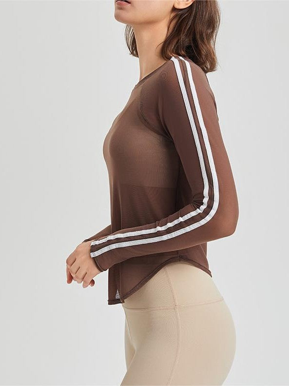 Mesh Long Sleeve T-Shirt