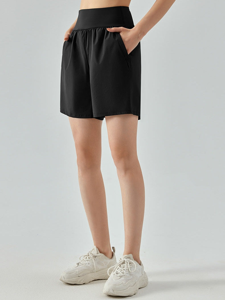 Yoga-Shorts mit hohem Bund