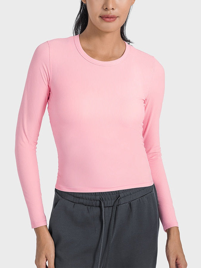 سترة يوغا ذات شريط عمودي