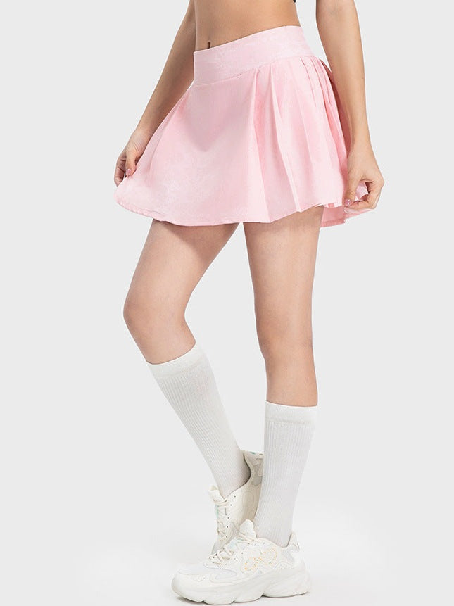 تنورة يوغا رفيعة مطوية