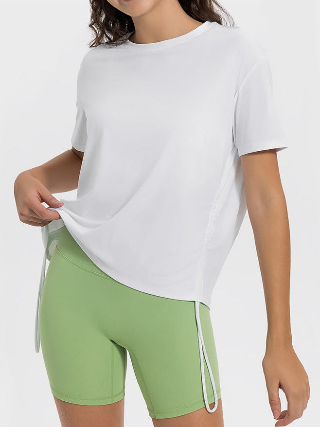 تي شيرت برباط مكشكش