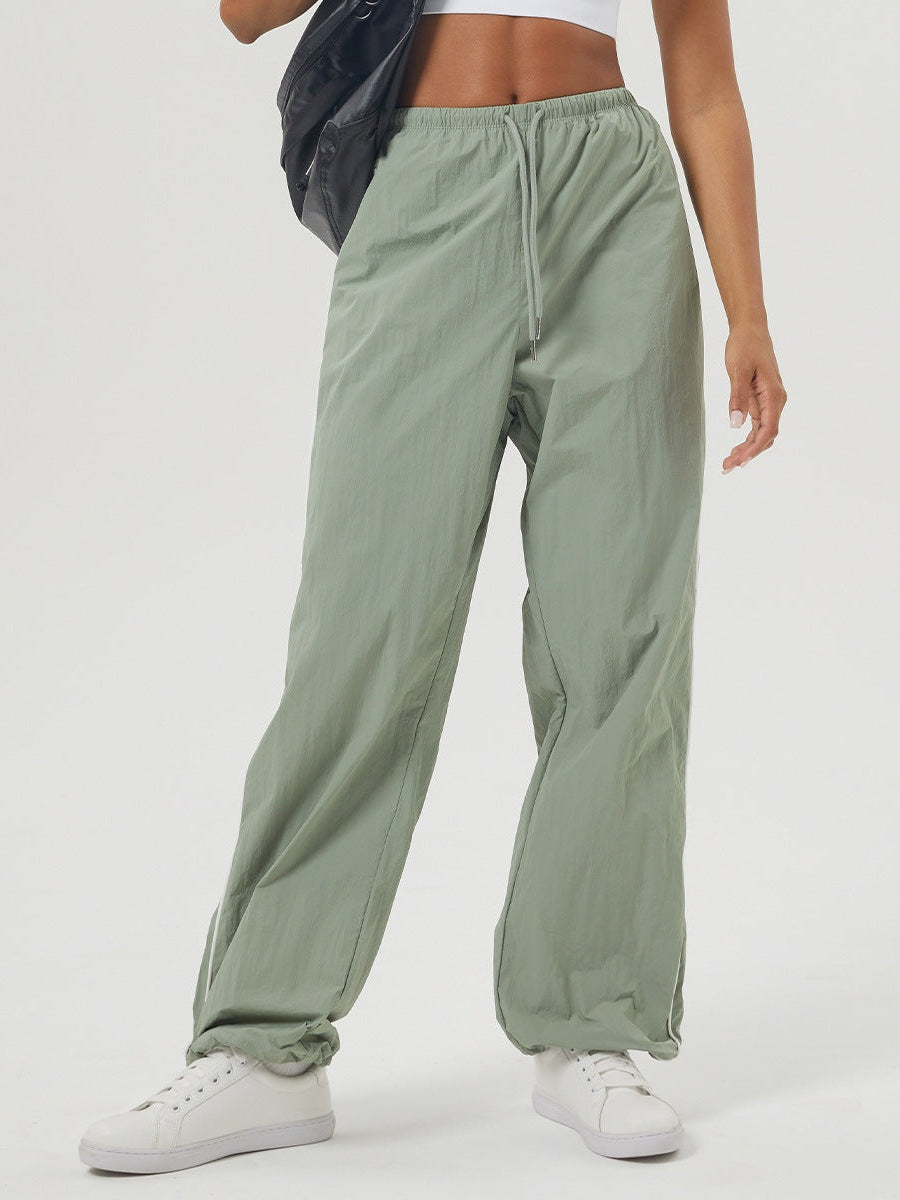 Baggy Striped Drawstring Trousers