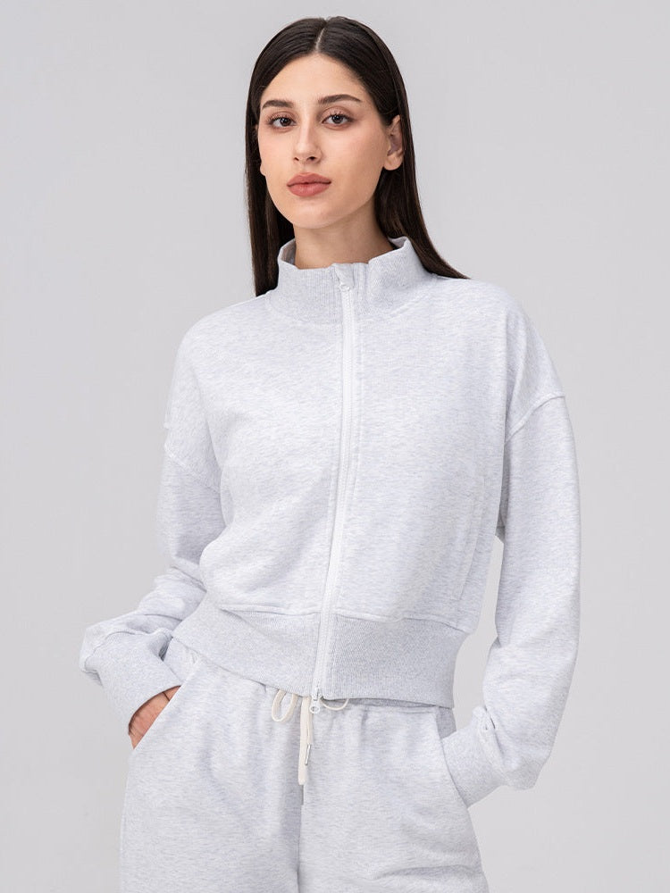 Jacke mit Kragen und Reißverschluss