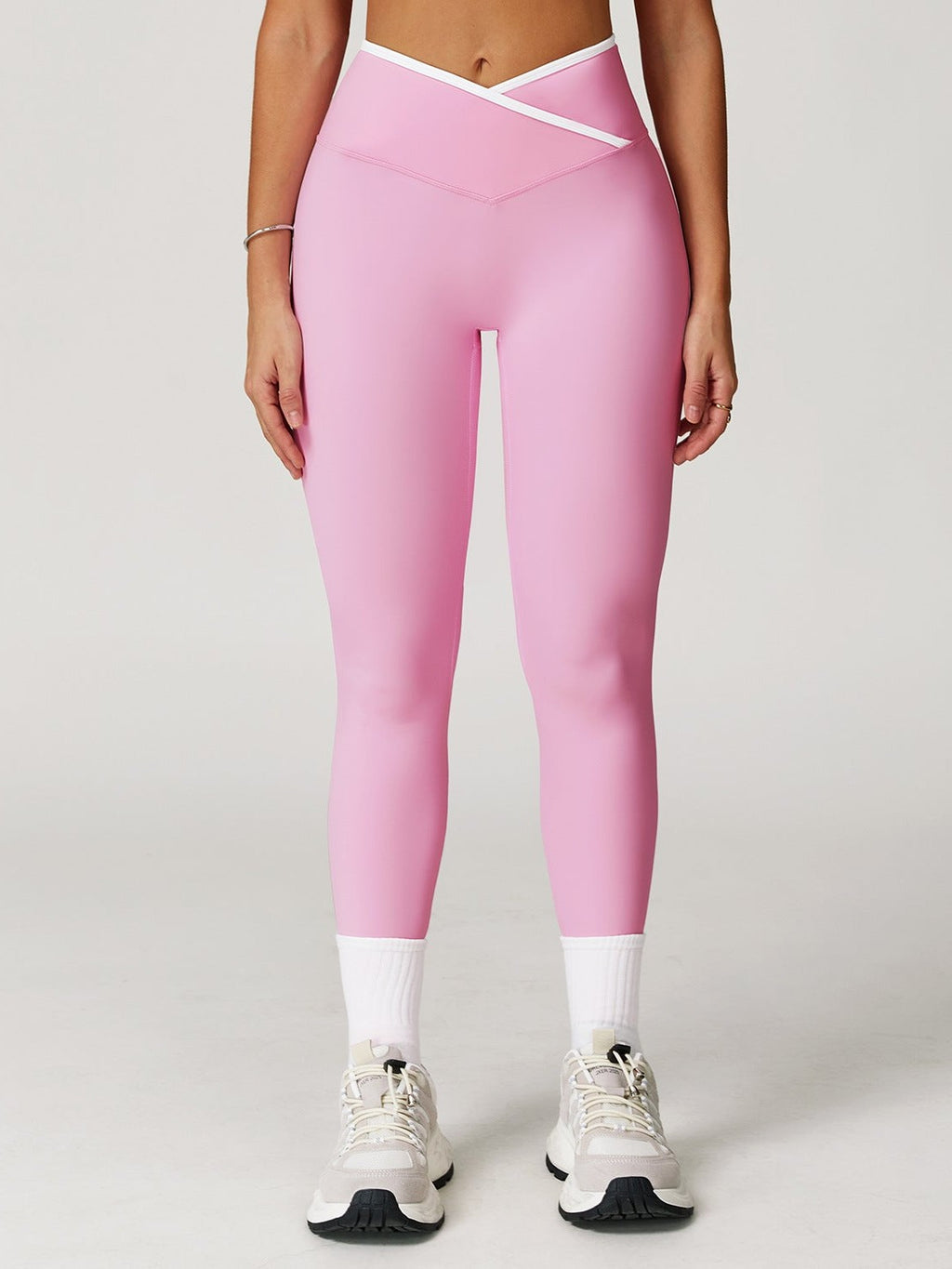 Cross-High Waist Yoga Leggings
