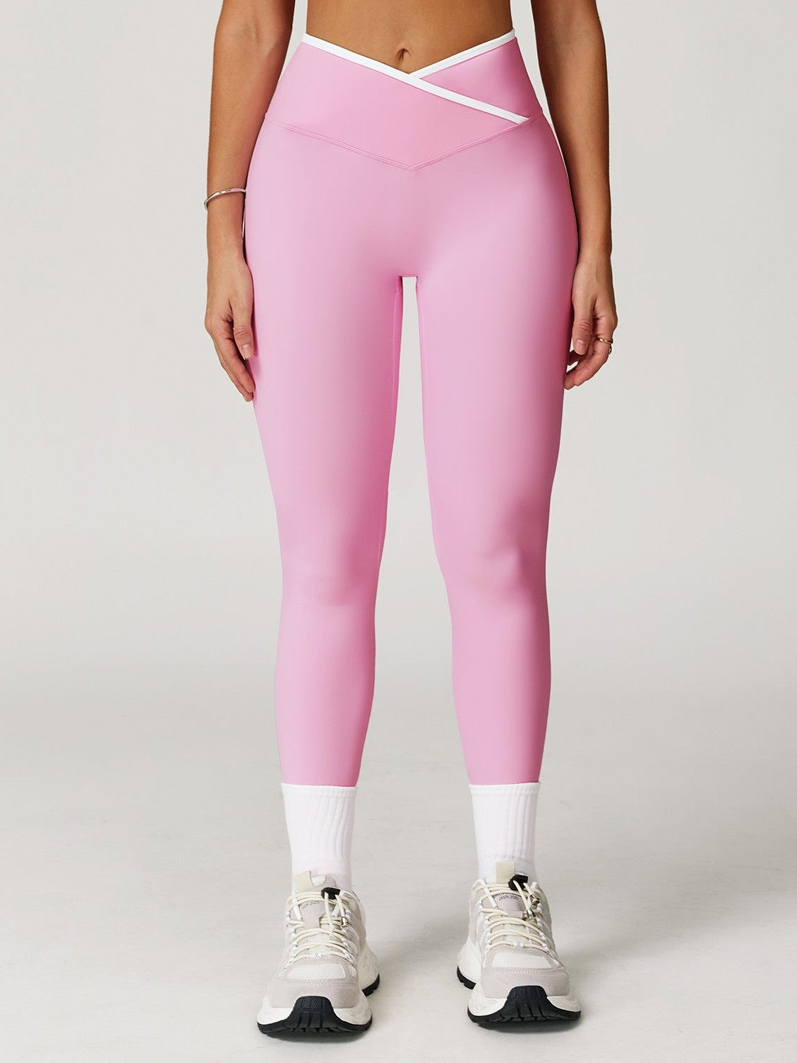 Cross-High Waist Yoga Leggings