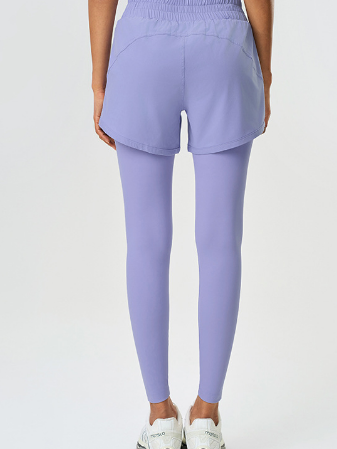 بنطال يوغا صناعي من قطعتين