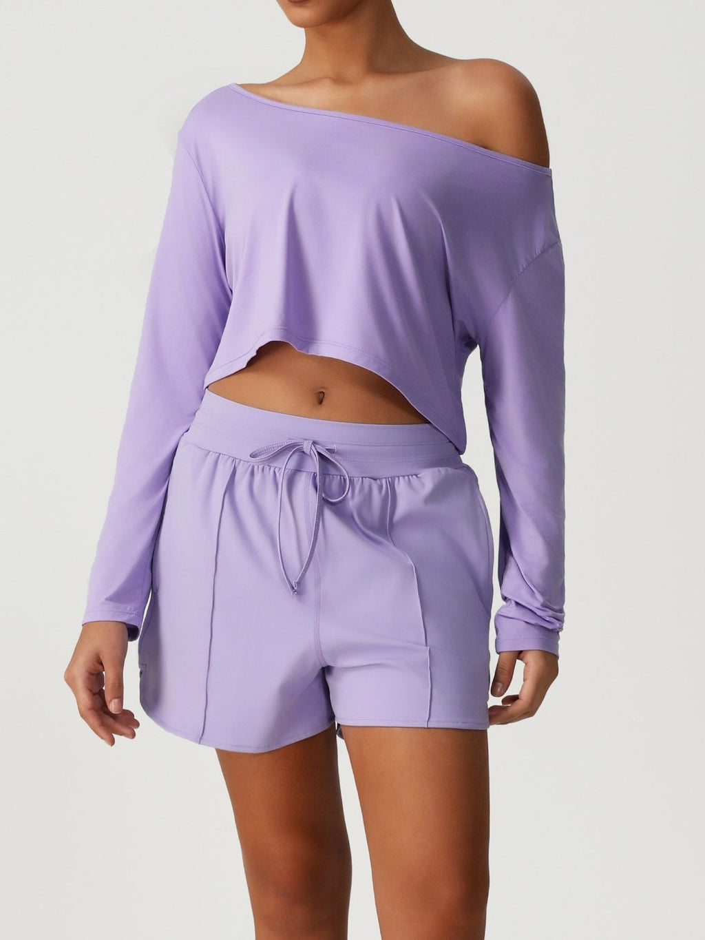 Black Long Sleeve Shorts