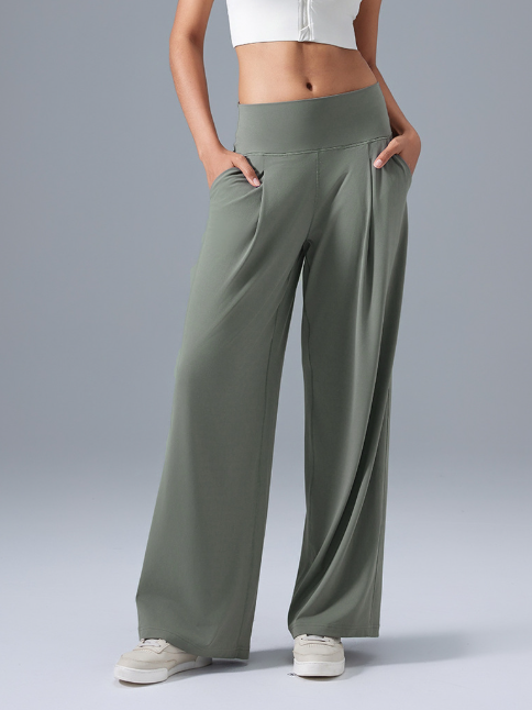 High Waist Wide Leg Pants