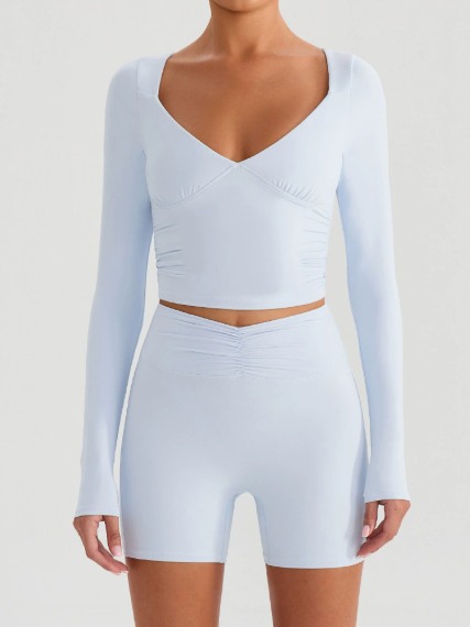 سترة يوغا عميقة على شكل حرف V