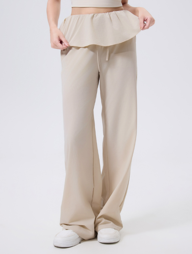 بنطال يوغا برباط خصر مرتفع