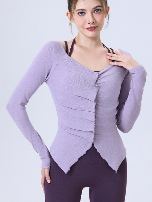 بلوزة دانتيل طويلة الأكمام لتخزين الحرارة