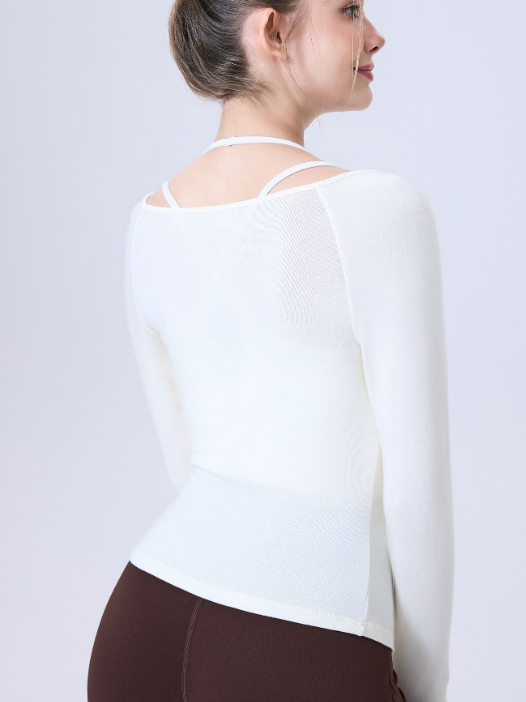 بلوزة دانتيل طويلة الأكمام لتخزين الحرارة