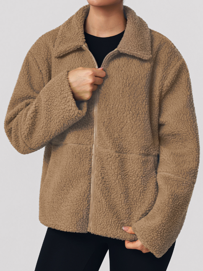 Turn-Down Collar Coat