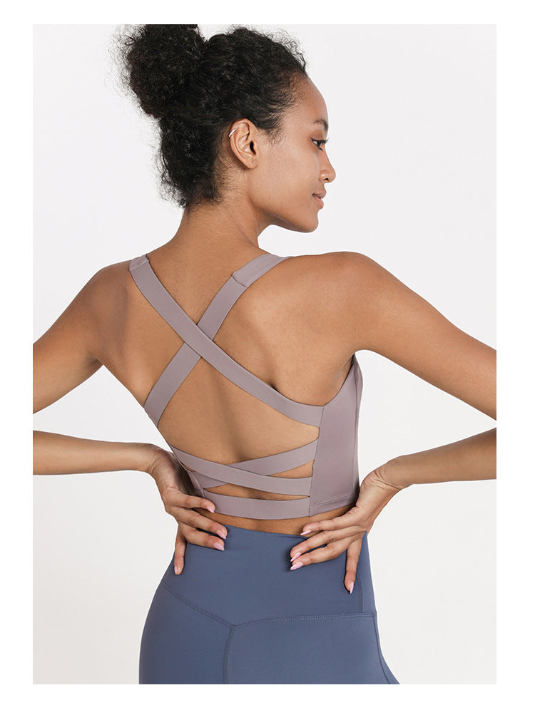 حمالة صدر رياضية متقاطعة من الخلف قابلة للفصل