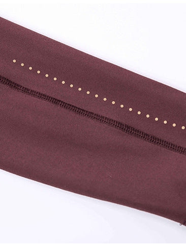 Patchwork-Yogahose mit hohem Bund