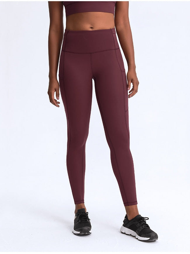 Patchwork-Yogahose mit hohem Bund