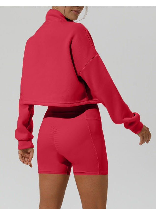 Jacke mit Stehkragen und Reißverschluss