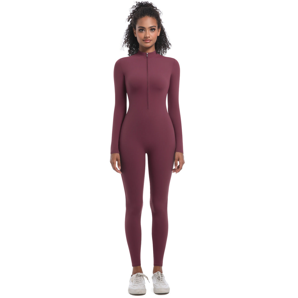 Zippered Yoga Jumpsuit