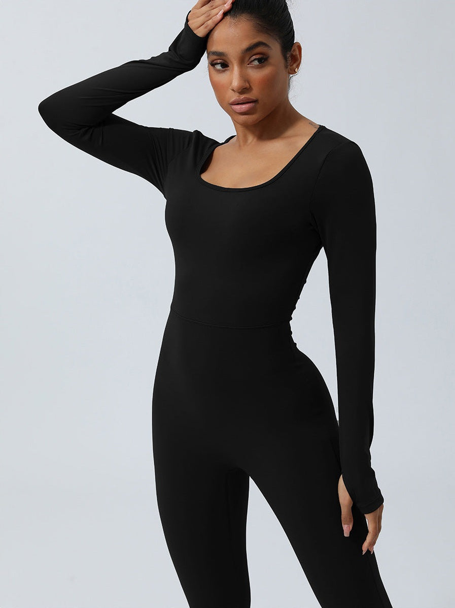 Backless Long Sleeve Bodysuit