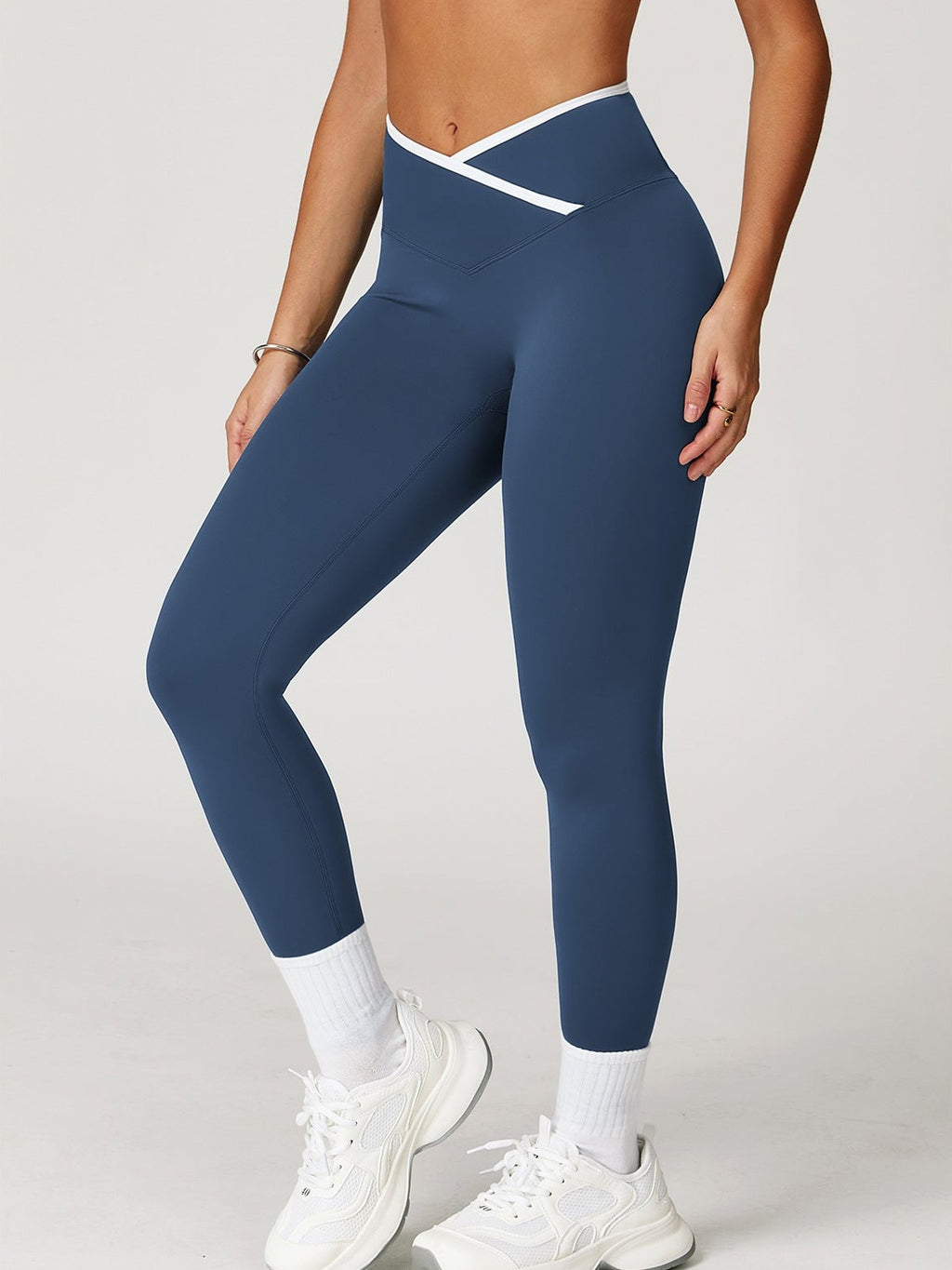 Cross-High Waist Yoga Leggings
