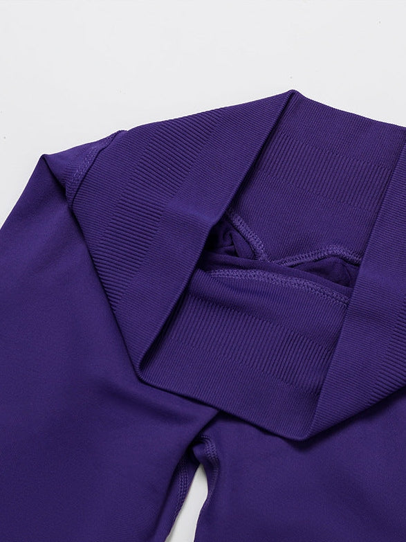 Seamless High-Waist Yoga Trousers