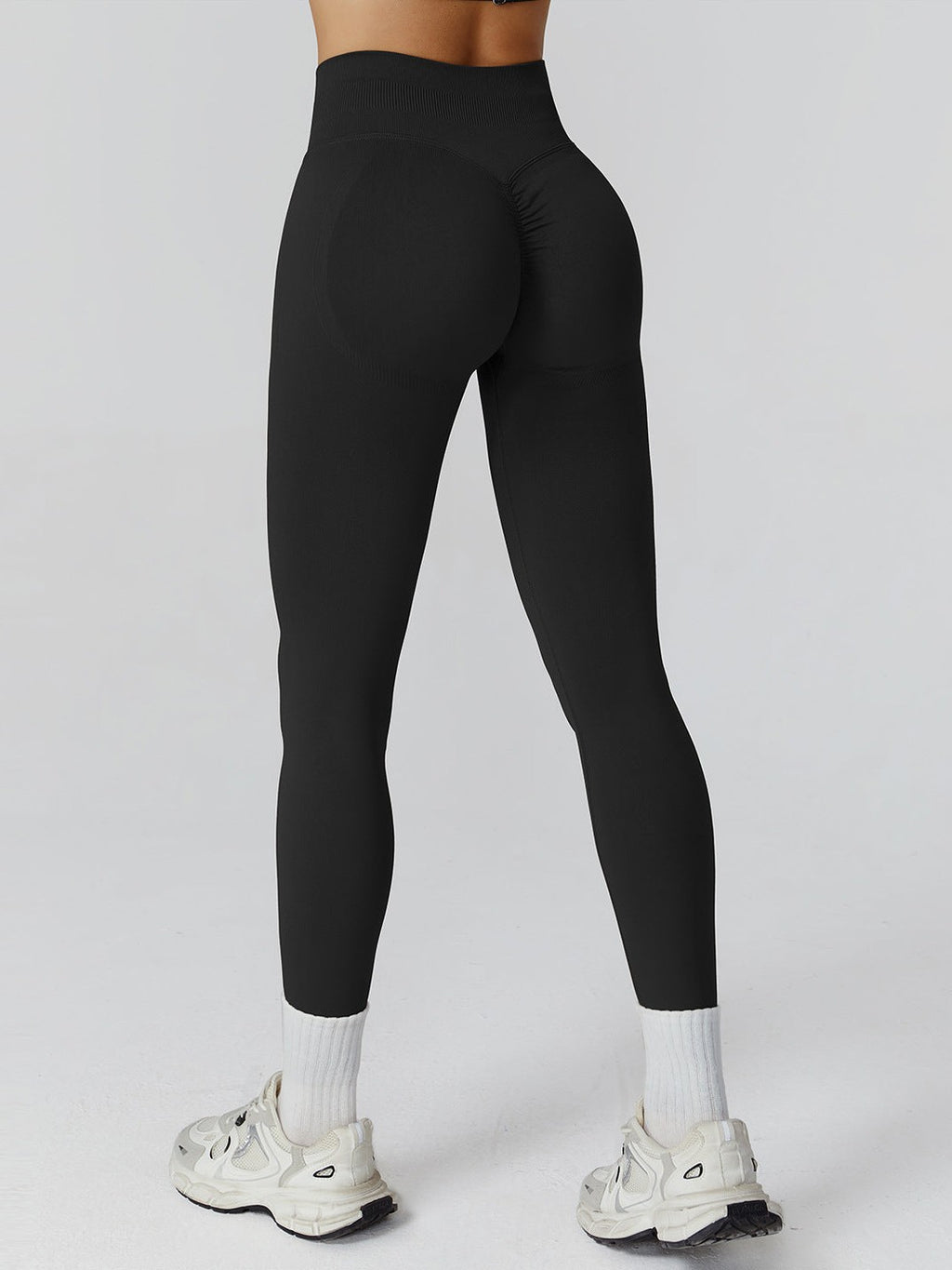 Seamless High-Waist Yoga Trousers
