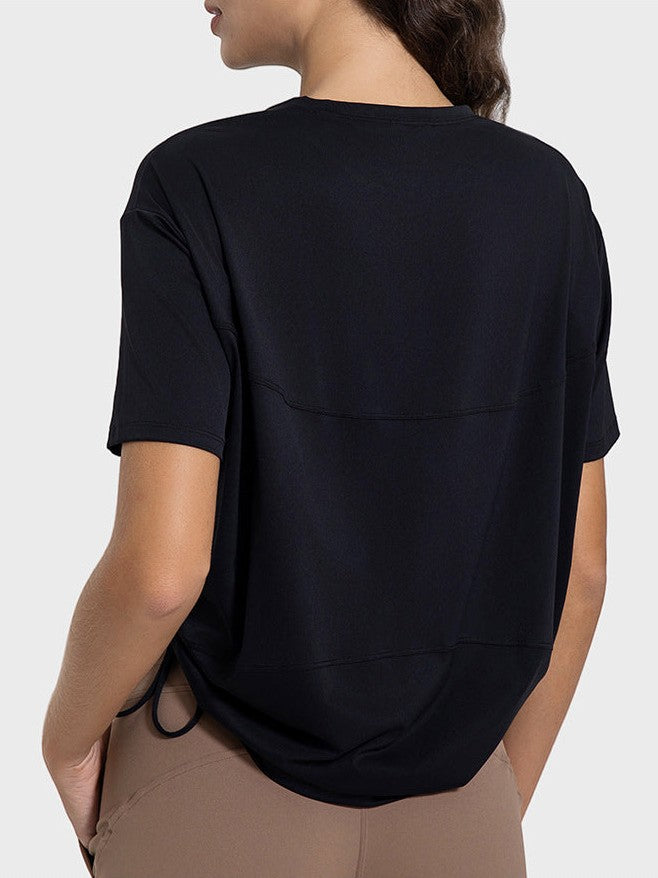 تي شيرت برباط مكشكش