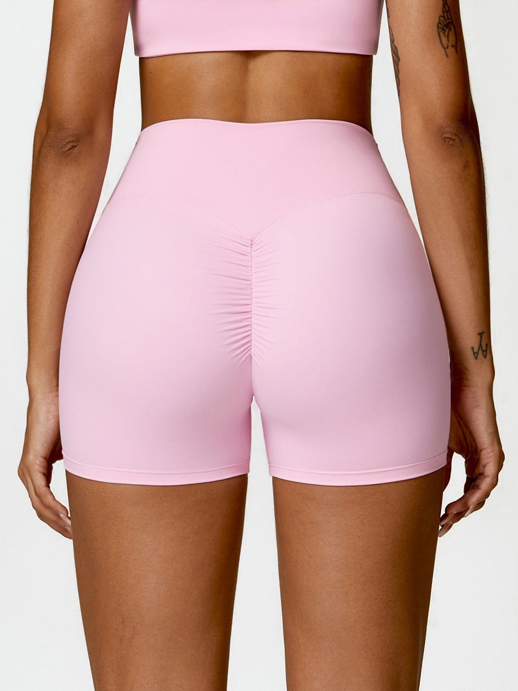 Yoga-Shorts mit hohem Bund