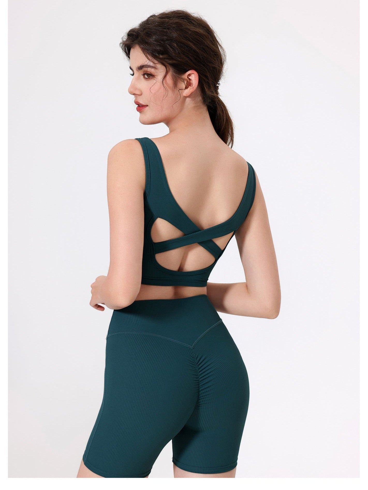 Crossback Push Up Sports Bra