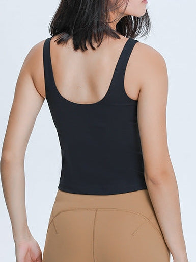 Tanktop mit V-Ausschnitt und U-Rücken