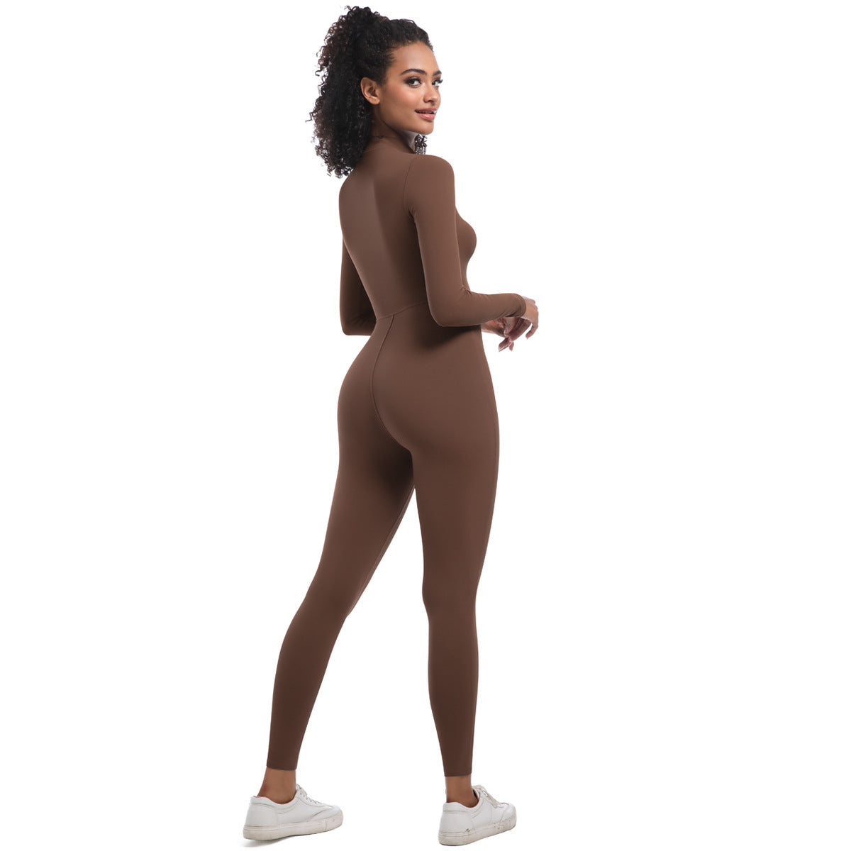 Zippered Yoga Jumpsuit