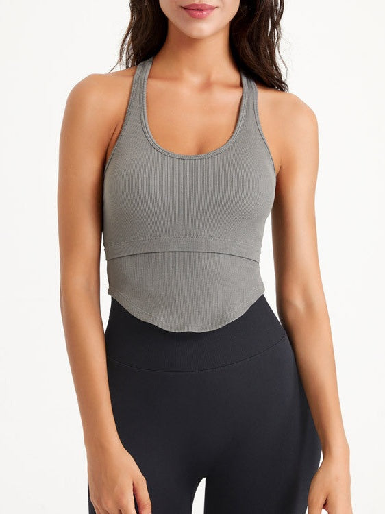 حمالة صدر رياضية مقاومة للصدمات بتصميم Racerback