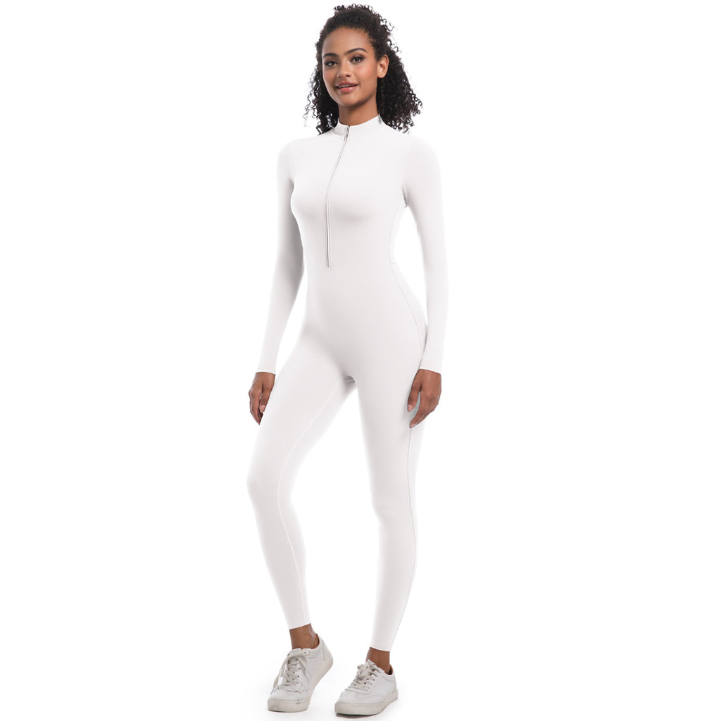 Zippered Yoga Jumpsuit