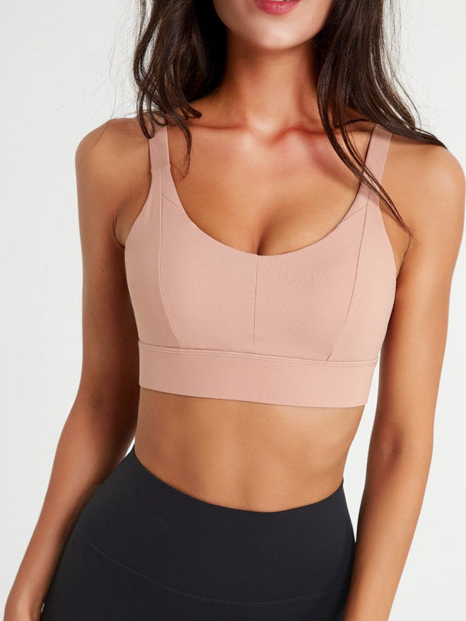 Rückenfreier Push-Up-Sport-BH