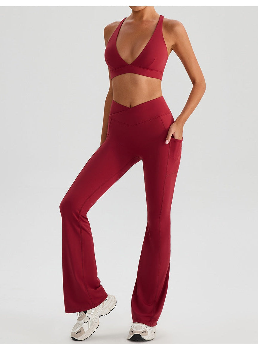 بنطال يوغا عالي الخصر