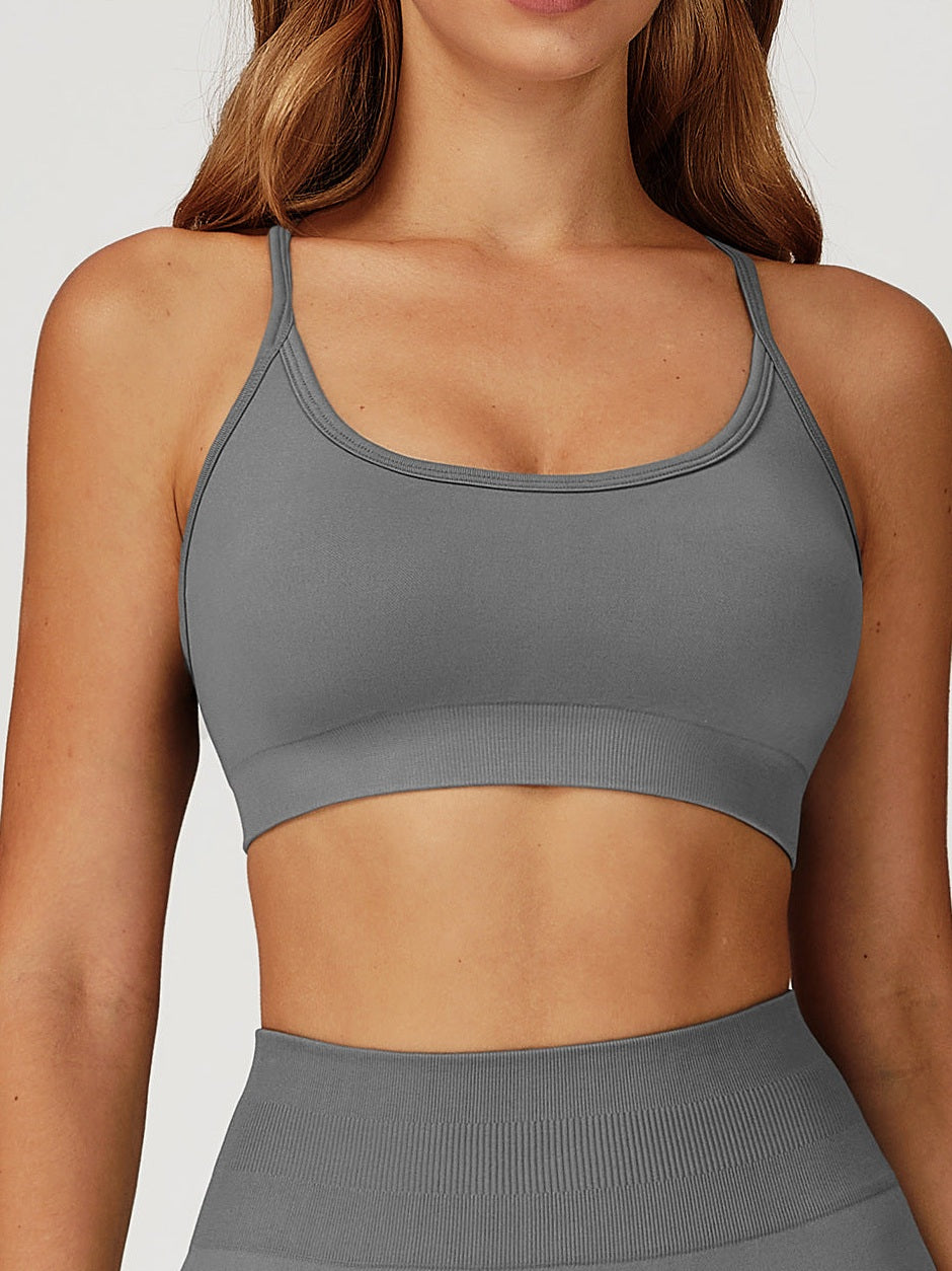 Crossback Seamless Yoga Bra
