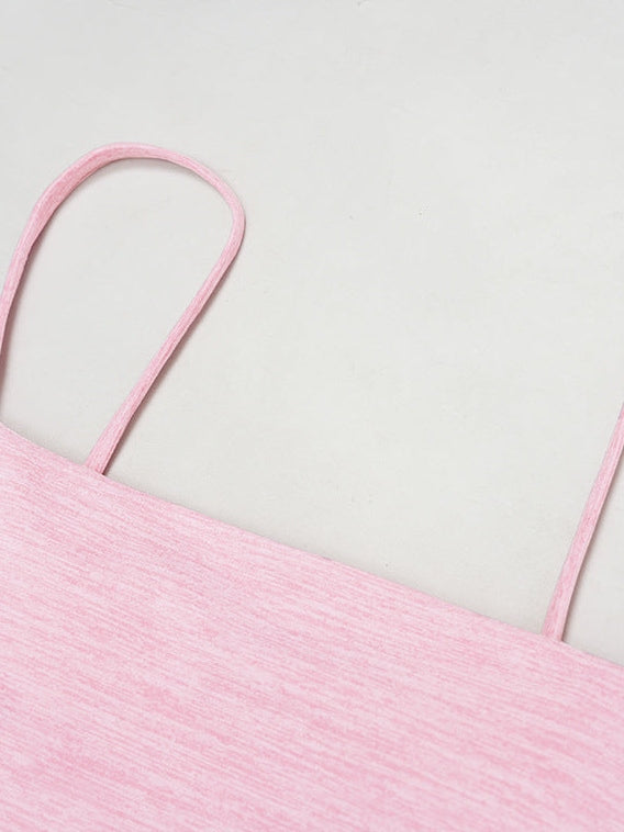 Double-Strap Cutout-Back Sports Bra