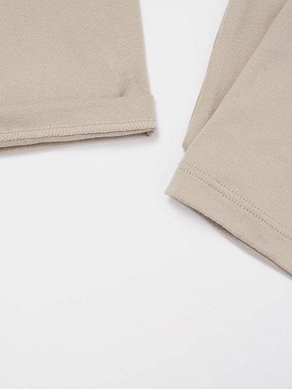 Yoga-Top mit langen Ärmeln und Bindebändern vorne